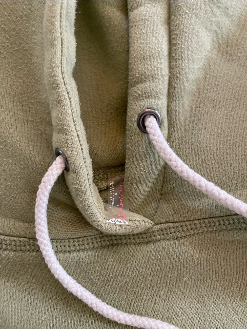 Free People We The Free Hoodie Women's Medium Green Pullover - Picture 2 of 5